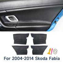 Skoda Fabia 08-14 Door Panel Leather Interior Renovation Kit Jing Rui, 4 door panel leather #921004