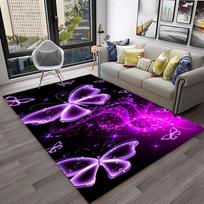 3D Prabangus Svajonių Drugelio Gėlės Kilimas Neslystantis Grindų Kilimėlis Namų Svetainei Miegamajam Sofai Plaunamas Vaikų Žaidimų Zonos Dekoras Kilimas 40x60cm