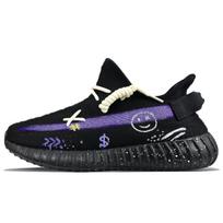 Adidas Originals Yeezy Boost 350 V2 Slip Resistant Slip Resistant Low top Casual Shoes Unisex Black Purple HQ4540(Team373-) 36