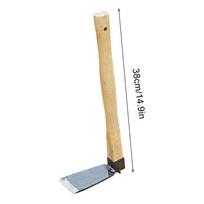 Hoe Garden Tool Small Cultivation Tool With Wooden Handle Weeding Hand Hoe For Adults Men Women Outdoor Garden Lawn Yard