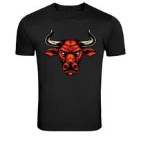 Fierce Bull Head Power Animal Graphic T-Shirt XXL