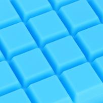 2pcs Easy Release Ice Cubes Tray Removable Lid Ice Cube Maker Stackable Ice Mold  Bar mėlyna