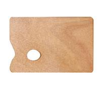 Painting Color Oil Paint Palette Wooden Acrylic Pallets Container Color Mixing Board  Study Tool 30x20cm-square