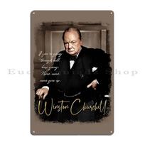 Vinstono Čerčilio Citatos Metalinė Plokštelė Dekoras Garažo Sienos Dekoras Personalizuotas Garažo Skardinis Plakatas 20x30cm（7.8x11.8inch）