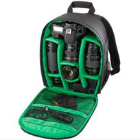 Multi-functional Camera Backpack Video Digital DSLR Bag Waterproof Outdoor Camera Photo Bag Case for Nikon/ for Canon/DSLR žalia