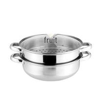 Le Chu He Li 28cm Stainless Steel Double-Layer Steamer & Hotpot