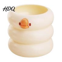 Makeup Brush Holder Cute Duck Pen & Organizer Large Capacity Desk Storage Kawaii Stationery Decor Creative Gift for Students Office Organizer