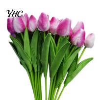 Imitation Tulip Flowers 10Pcs/Set Artificial Home Wedding Simulation Plant Party Decor Gift Photograph Prop Lifelike Flower