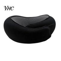 Adjustable Neck Pillow Memory Foam Travel 360 Degree Support U-Shaped Car Airplane with Fastener Tape Nap juoda