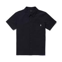 [Snowpeak] Seersucker Short-Sleeve Shirt Dark Navy (S23MMFSH18) M(95)