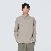 [Snowpeak] Polo Long Sleeve T-shirt Beige Gray (S24FMTPS10) 95
