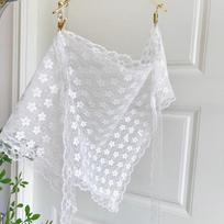 Wraps Lace Hair Scarf Turban Flower Triangle Scarf Cute Lace Triangle Bandana  Photography Style A