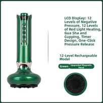 Adjustable Cupping Scraping Massage Instrument Abdominal and Back Massager  Gifts for Men, Women Style 1 Green