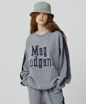 Mc Wood Gun Akarit 3321A Denim Patchwork Oversized Melange Grey Setup Sweatshirt L