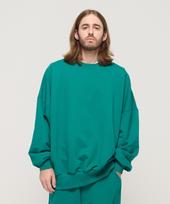 Cargo Bros Round Neck Point Raglan Terry Sweatshirt (Green) Free
