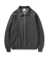 Minimal Project Circle Logo Half-Zip Sweatshirt Mzt707 [Dark Gary] Dark Gray/M