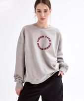 Povere Lena Overfit T-Shirt_Melange Gray Melange Gray/Os