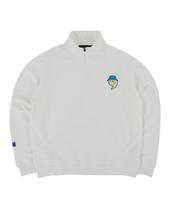 Upper Strop [Up9082] Upst Golf Sweat Half-Zip Ivory M