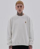 Upper Strop [Up9026] Comma Wappen Basic Sweatshirt Ivory L
