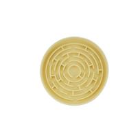 Dogs Cats Eco-Friendly Silicone Rounded Cut Simple Lovely Cute Slow Feeder Dishwasher Safe Portable Pet Licking Pad Food Serving (Yellow,19.5x19.5x3.5cm) geltona