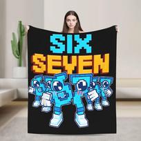 Steal a Brainrot 67 Italian Brainrot Blankets Warm Soft Aesthetic Plush Throw Blanket For Students Bedroom Bedspread Bed Cover Size: 75*100cm, Weight: 230 GSM