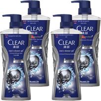 Clear Men's Deep Cleanse Oil Control Shower Gel - 4x720G
