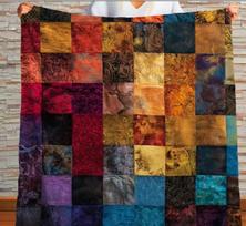 Mid Century Modern Retro Floral Sherpa Blanket, Minimalist MCM Aqua Blue, Olive, Mustard, Wine Fleece Throw Blanket Size: 75*100cm, Weight: 230 GSM
