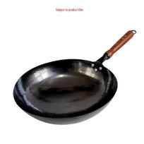 Zhangcheng Xiaojiang Hand-Forged Flat-Bottom Iron Wok 36cm