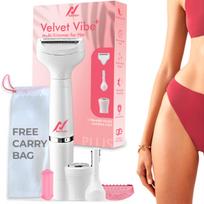 NexLev 6-in-1 trimmer | Sensitive Bikini Trimmer for Women | Skin Safe with Rounded Tips & Foil Shaver| Hair Removal for Intimate Areas, Face, Arms