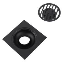 Odor Proof Shower Drain Black Bathroom Drain Easy Installation Floor Drain  Kitchen