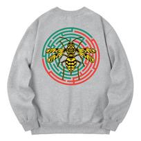 Khan 6312 Kmg0033 Bumblebee Maze Fleece-Lined Sweatshirt - Gray M