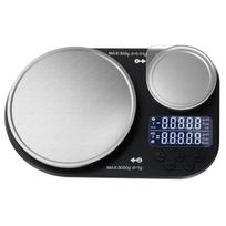 5kg/1g Digital Kitchen Electronic Scales Battery Operated High LCD Display Dual Platform  Accurate Weight Measurement for Food (Black,1g&5 kg&22.5*14.8*3.1cmcm) juoda