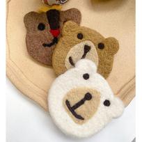 Wool Felt Bear Coaster Thickened Cup Pad Lovely Table Protector  Holiday balta