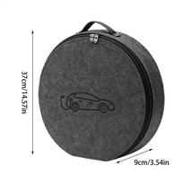 EV Car Charging Cable Storage Carry Bag For Electric Vehicle Charging Cable Bag Shockproof Round Square Car Accessories Round