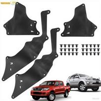 4PCS Front Splash Shields 53885-0K020 53735-0K020 for Toyota Hilux Fortuner KUN25 2004-2015, Fender Liner Apron Guard Kit