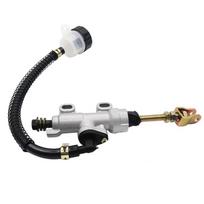 Silver Rear Foot Brake Master Cylinder Pump Quad ATV Hydraulic With Reservoir For Pit Dirt Bikes Motorcyclex 1 PCS