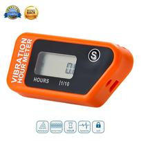 Wireless Vibration Hour Meter Counter Motorcycle Meter For Motocross Engine Boat Snowmobile Motorcycle Chainsaw ATV Jet Ski 016B oranžinė