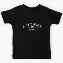 Katowice Polska (Poland) Polish Coordinates Kids T-Shirt 170
