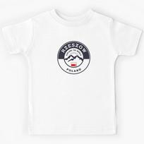 Rzeszow Poland Black and White Crest Kids T-Shirt 150
