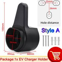 EV Type 2 Charger Strong Holder Electric Car Charger Holder ABS Cable Holder Wall Bracket with Screws for Most EU Standard Style A