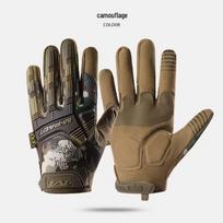 Falcon Collection Full Finger Outdoor Mechanic Gloves kamufliažas