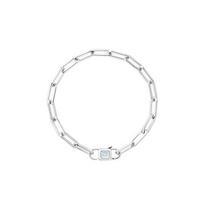 Lola Rose [Stacking] City Roaming Series White Mother-of-pearl Copper Alloy Bracelet Women’s Silver Urban Bracelet—Basic Medium sidabras