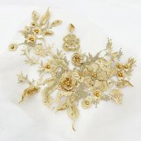 Colorful Sequined 3D Embroidered Patches Flower Lace Beaded Lace Applique  DIY Crafts Style 20