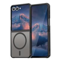 For Samsung Z Flip7 and Z Fold7 Magnetic Case Slim Clear Matte Phone case Protective PC+TPU Shockproof Wireless Charging Cover For Galaxy z flip 7 juoda