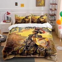 Knight, shield, bicycle pattern. Bedding sets Duvet cover sets Duvet covers Pillowcases(1*Duvet Cover 2*Pillowcases without duvet insert) 135x200cm