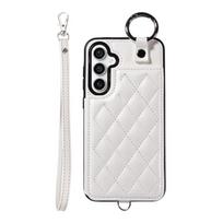 For Samsung S23 Plus S24 Ultra Kickstand Phone case Cover with Card Pockets, Wallet Back case for iPhone 11 Pro For iPhone 13/14 balta