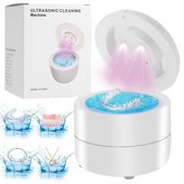 Ultrasonic Retainer Cleaner Machine 45kHz Ultrasonic Dentures Cleaner for Night Guards Braces Aligner Toothbrush Jewelry D-UC23245W
