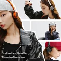 EDIFIER Doo Ace Retro Small Over-Ear Bluetooth Headphones saulėlydžio oranžinė spalva