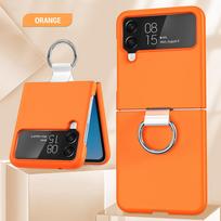 Shockproof Ring Folding Cell Phone case for samsung Z Flip 4 3 Protective Cover for samsung z flip 4&Opp Bag