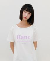 Hane [The H] Lace Boat Neck T-Shirt_Milk S